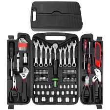 TLGREEN 95 Piece Tool Set, Tool Kit, Mechanics Tool Set, Portable Toolbox wit...