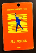 Joe Walsh - Ordinary Average Tour Backstage Pass - Satin Cloth Laminated  Eagles