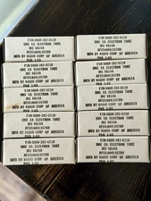 Lot Of 10 NOS Matched Date RCA JRC 5814a Black Plate 12au7 Tubes Tested EXC!