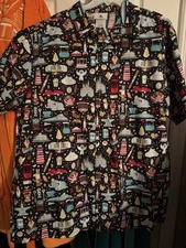 Disneyland jerrod maruyama Splash Mountain Adult 2XL XXL Button Down Shirt NEW