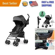 Summer 3D Mini Umbrella Stroller – Lightweight with Padded Seat & Storage Basket