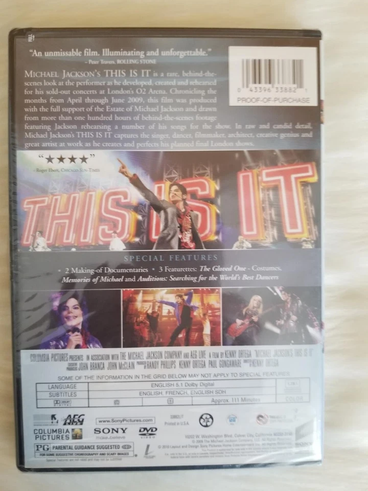 MICHAEL JACKSON'S THIS IS IT DVD DISCOVER THE MAN YOU NEVER KNEW NEW - Image 2 of 4