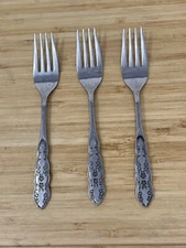 Home Concepts Stainless Rose Pattern Salad Fork(s) 3 Available