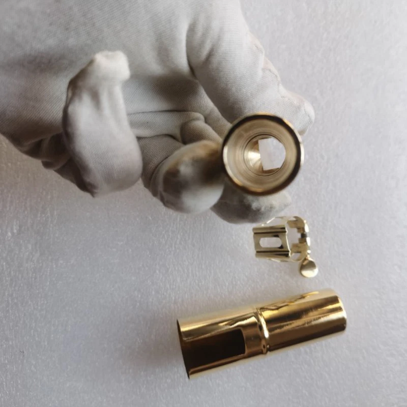 100 % handgefertigtes Kupfer Baritonsaxophon Mundstück Größe 5-9 mit Blattschraube 2025 NEU - Bild 4 von 4