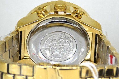 Authentic New Mens Joe Rodeo Pilot Gold JRPL3 Chronograph Watch 3.15 CT Diamond - Picture 4 of 5