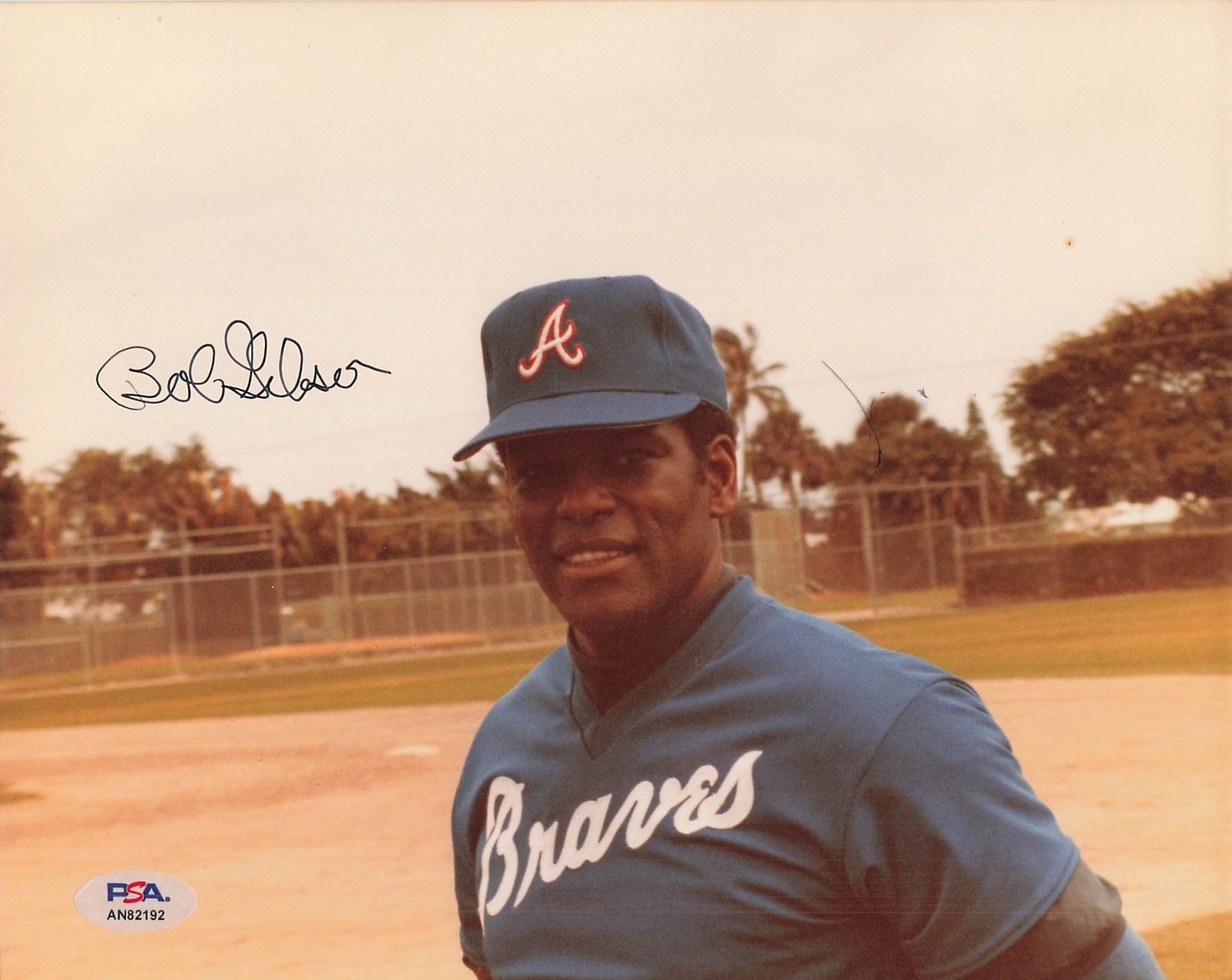 Bob Gibson Braves Signed 8x10 Photo Autograph PSA/DNA AN82192