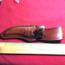 LEATHER SHEATH FOR SCHRADE OLD TIMER 152OT SHARP FINGER  hunting knife Nice