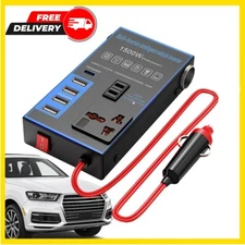 12 W To 1500 W Car Charger Adapter Fast Charging Multi Function USB PD Port AC