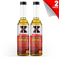 REV X Distance+ Diesel Fuel Treatment - 8 fl. oz. (2 Pack)