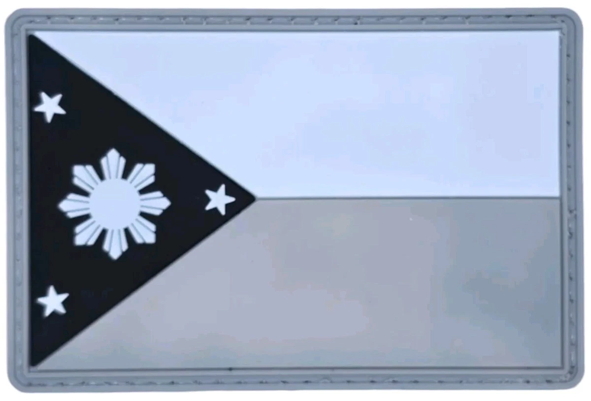 FLAGGENMAE Wappen Aufnäher Patch Philippinen Flagge Fahne