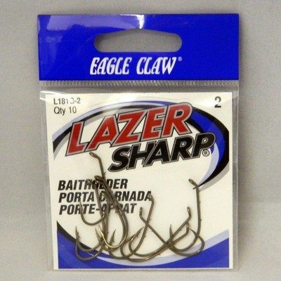 Eagle Claw L 181 Lazer Sharp Size 8 (Pack of 10), Bronze 