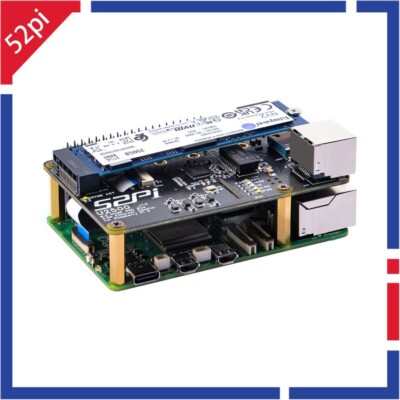 W01 U2500 USB 2.5G ethernet + NVME HAT for Raspberry Pi 5