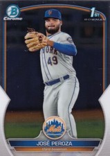 2023 Bowman Chrome Prospects #BCP149 Jose Peroza (1st Bowman)