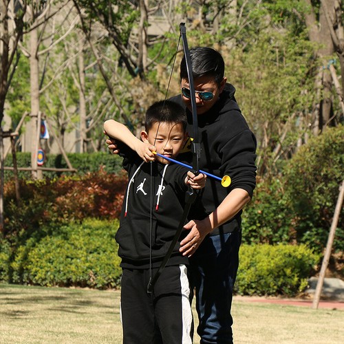 Archery 45" Bow & Arrows Set for Kids Target Shooting Outdoor Games Garden Toys - Picture 10 of 23