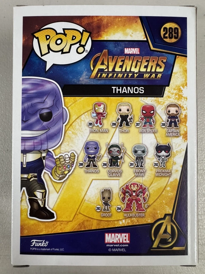 Thanos (Metálico) 289 ~ Marvel: Vingadores - Guerra Infinita ~ Vinil Funko Pop ~ RARO - Imagem 3 de 4