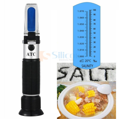 #ad Salinity Refractometer Meter Water Reader Marine 0 10% Salt Aquarium Test Tester $18.89