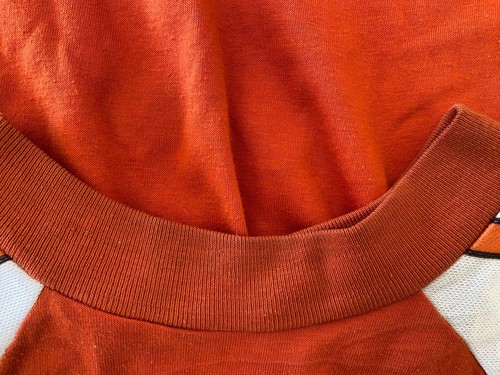 Orange Crush Vtg T-shirt Small? 3 Stripe On Shoulder Single Stitch Short Sleeve - Picture 6 of 6