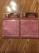 Pink Western Bandana(Lot of 2) Intended For Adult Novelty Use