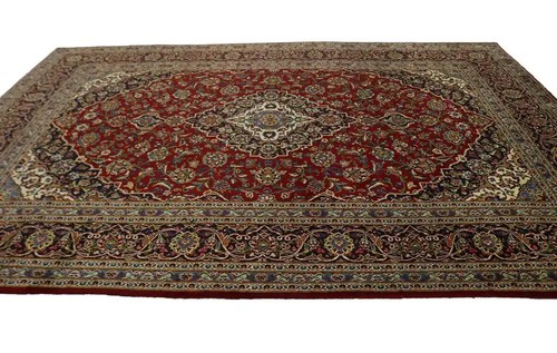 Handmade Vintage Oriental Rug Classic Floral Design Wool Décor Carpet 8X12 ft - Picture 7 of 18
