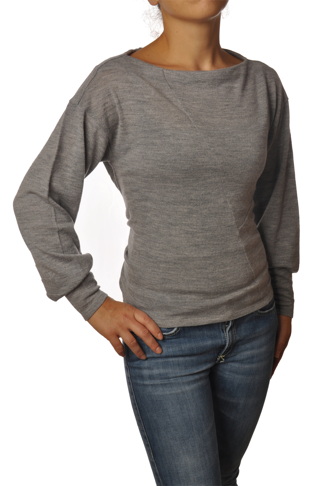 Patrizia Pepe - Мальерия-Пуловер - Donna - Grigio - 6578404L191315