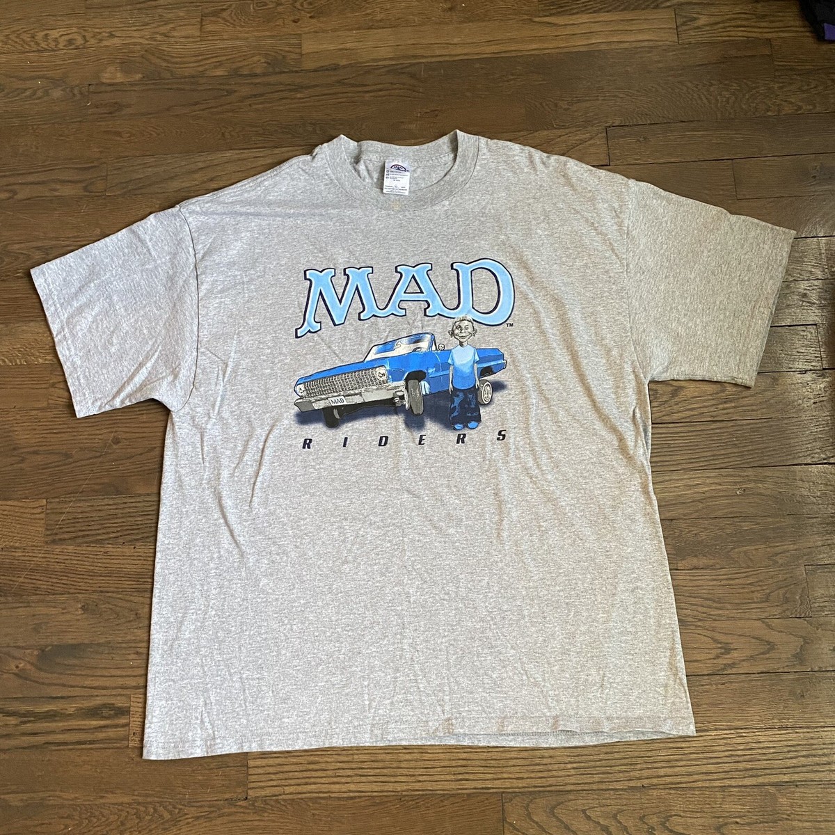 Vintage 90s MAD TV Riders T-shirt VERY RARE jnco style Mens XL | eBay