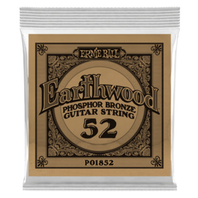 Ernie Ball Earthwood .052 Phosphor Bronze Acoustic Single