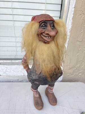 NyForm Troll #210 Robin Goodfellow Discontinued Vintage Folk Art 20 inch Tall