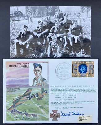 13. Mai 1977 RAF FDC 617 Squadron Pilot signiert Leonard Cheshire VC