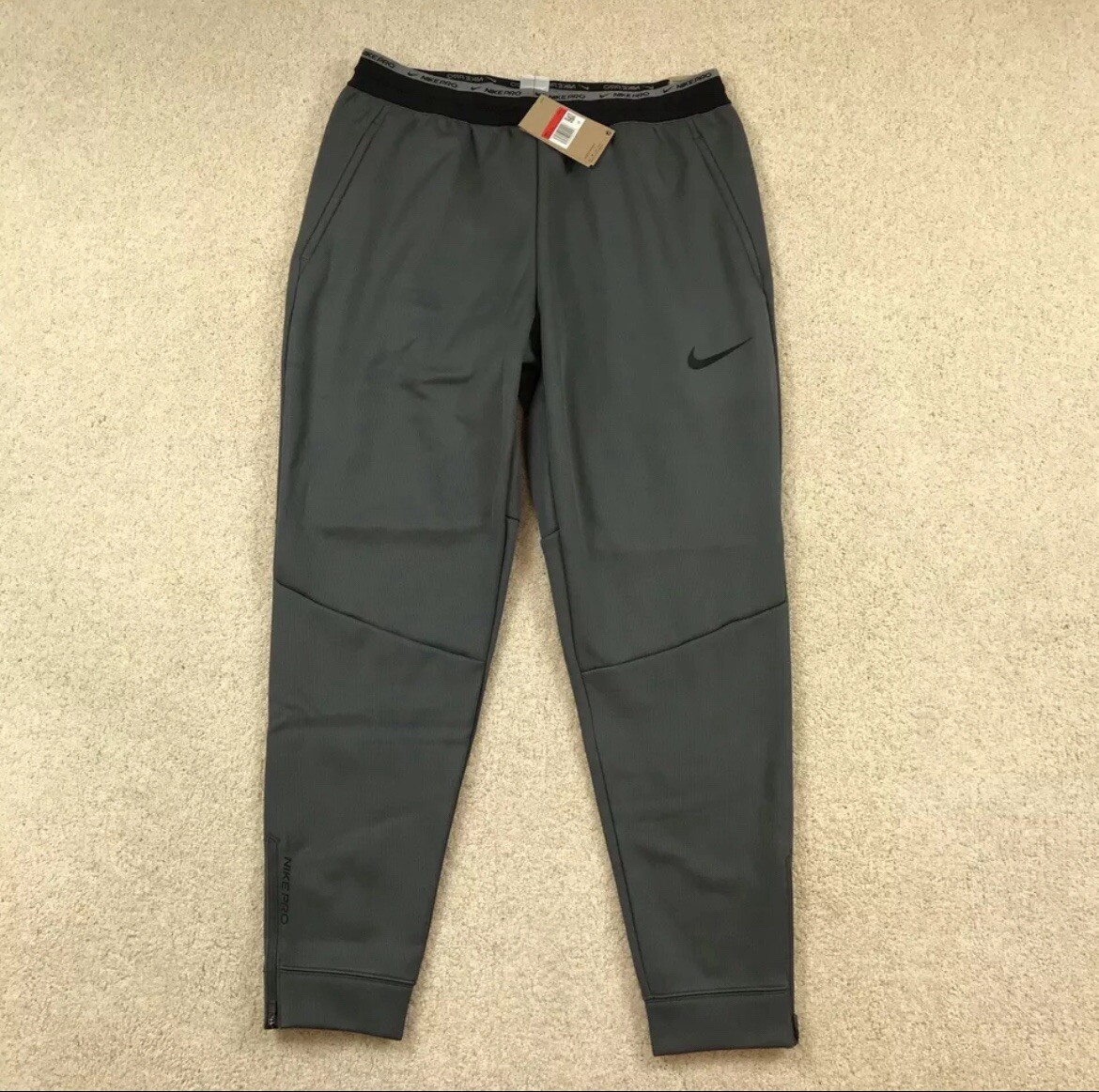 Pantalones de entrenamiento Nike Pro Therma Fit Sphere para hombre talla grande gris DD2122 068