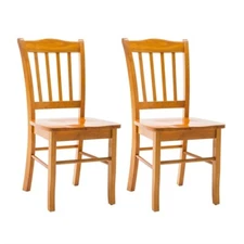 Shaker Side Dining Chairs (Set of 2) - Natural Oak