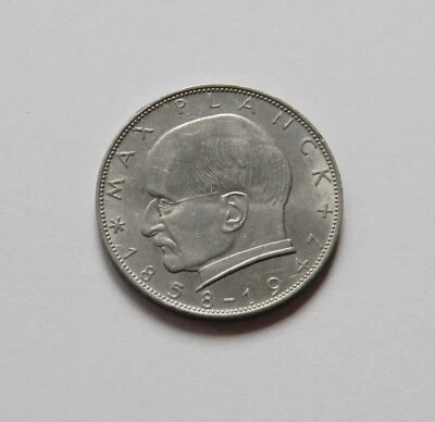 BRD: 2 DM 1958 J "MAX PLANCK", J. 392, prägefrisch/unc., II. - Bild 1 von 2