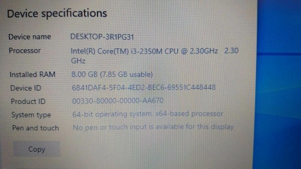 Intel Core i3, 8GB RAM, 500GB HDD, Excellent Laptop for gift or personal use - Image 4 of 4