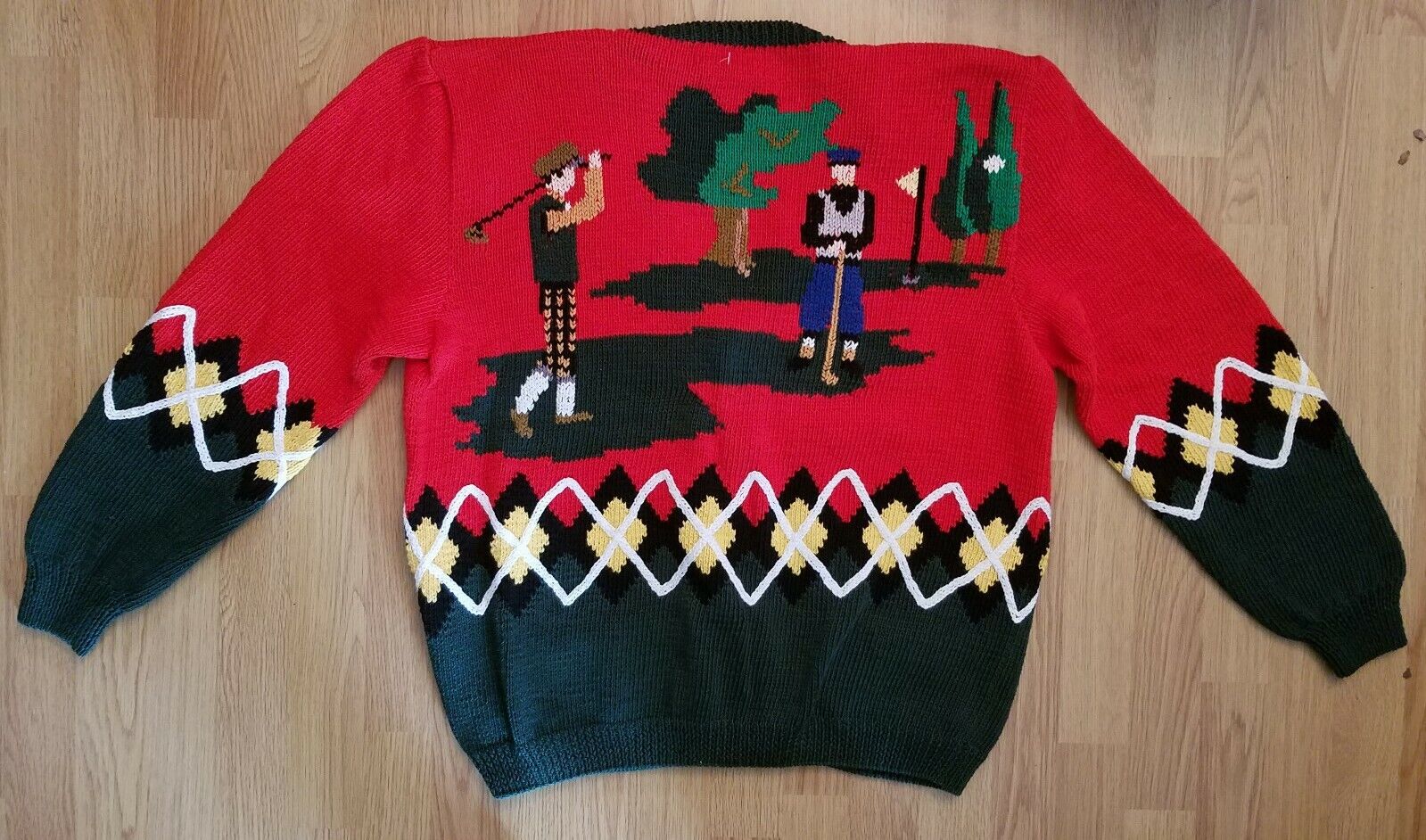 NEW BEREK Sz L Marta D Cardigan Sweater 1989 Golf… - image 7