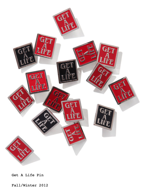 Supreme Get A Life Pin Red FW12 NOS Rare Box Logo | eBay