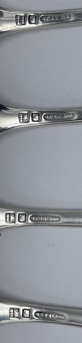 Antique Towle Lafayette Sold By Daniel Low Sterling Silver Lunch Forks Set of 4 - Picture 10 of 15