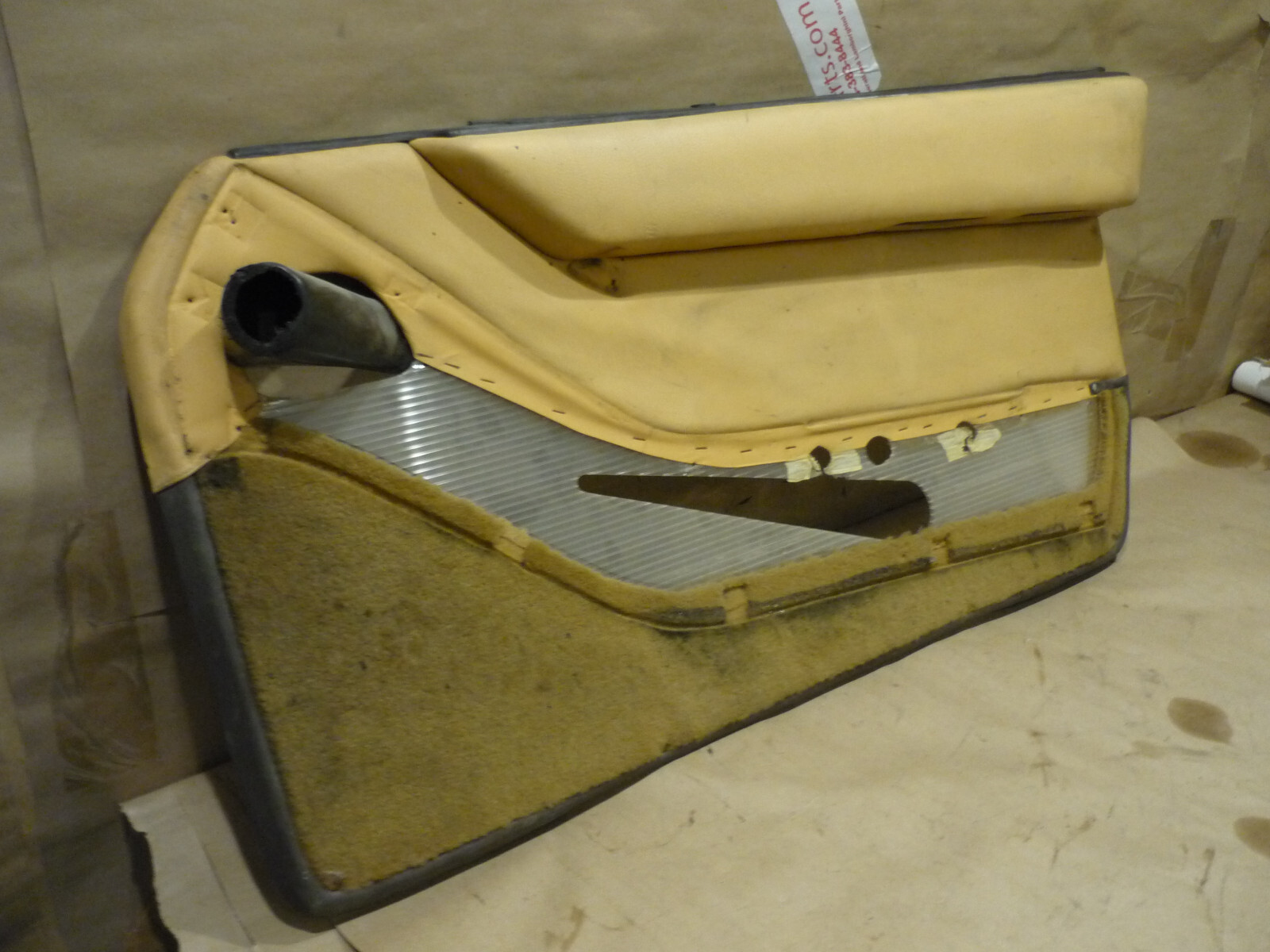Ferrari Testarossa. RH Interior Door Panel. Beige -  Part# 61502000