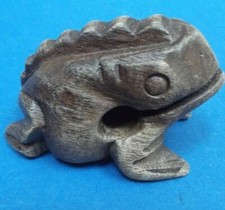 Wood Frog Rasp Percussion Musical Instrument stick missing good condition