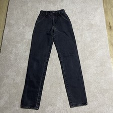 Vintage Wrangler Silverlake Black Denim Jeans Bareback NFR Western USA Made 5/6