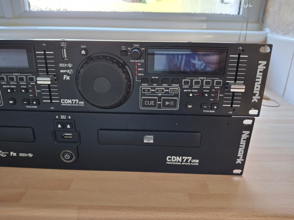 Numark CDN77USB Professional Dual CD/USB/MP3 Rackmount Player Boxed eBay