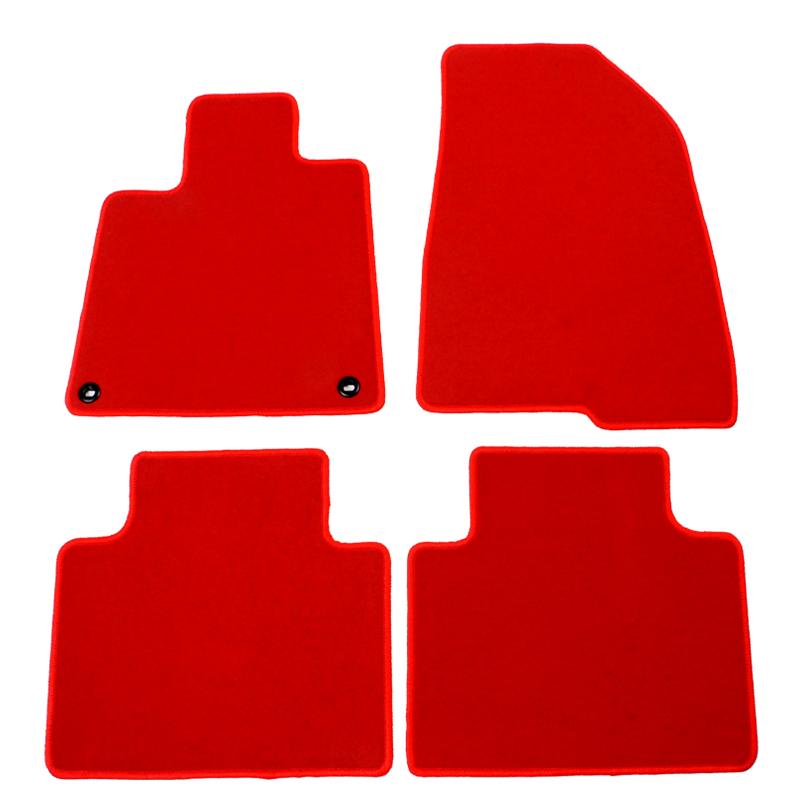 For 1822 Honda Accord Floor Mats Carpet Front & Rear Red Nylon Non