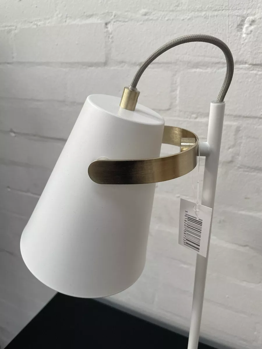 Cox Cox Desk Table lamp White Marble Brass eBay