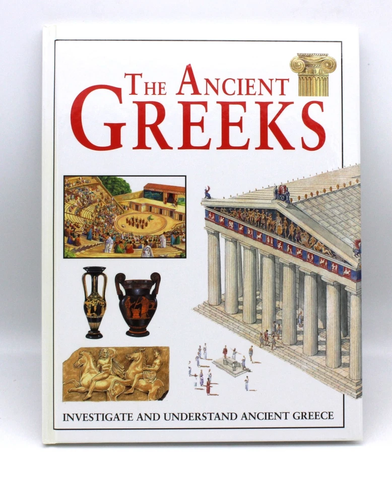 The Ancient Greeks Illustrated Hardback Guide History Educational Reading Book - Image 2 of 4