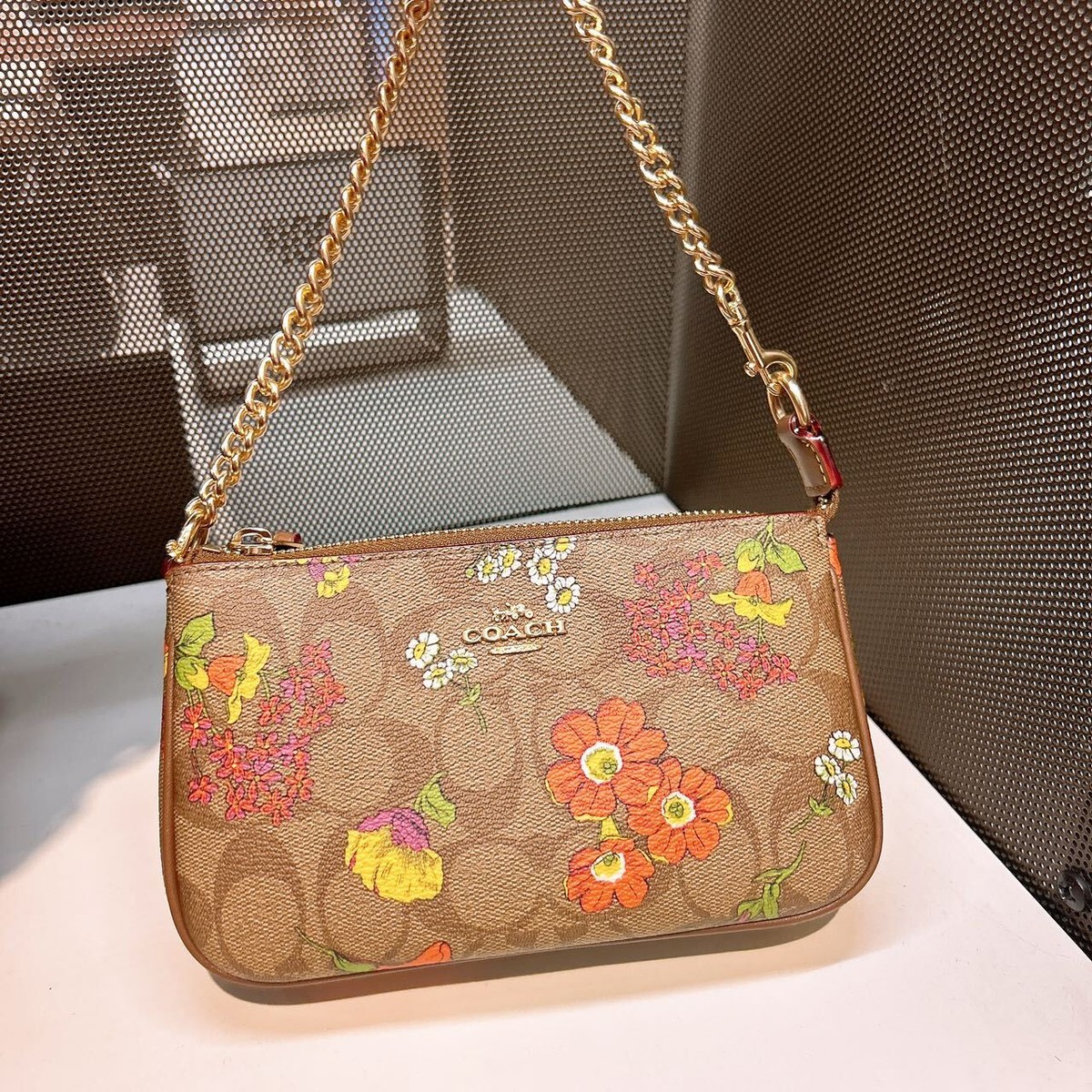 NWT Coach Nolita 19 In Signature Canvas With Floral Print