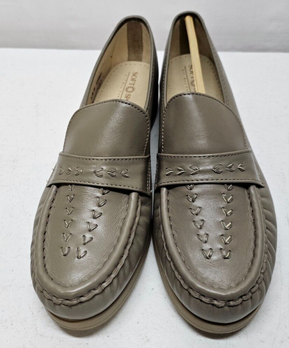 New Soft Spots Venus Lite Womens Siz 11.5 M Taupe Loafer Shoe Oxford Casual Work - Picture 2 of 8