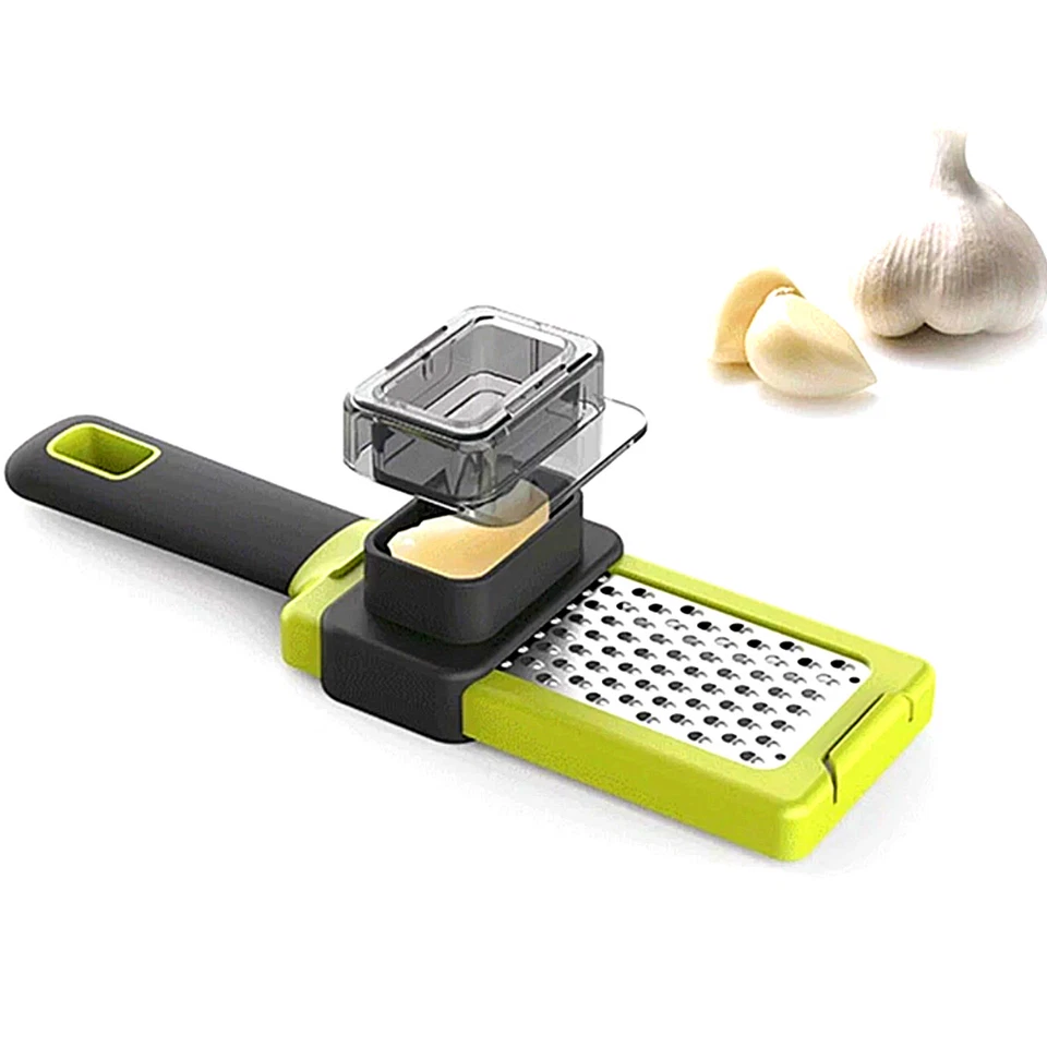 Prensa de ajo picadora cortadora prensatelas manuales amoladora trituradora ralladora de jengibre herramienta Foto 3 de 4