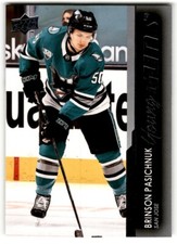 2021-22 Upper Deck Young Guns Brinson Pasichnuk* Rookie #220 San Jose Sharks