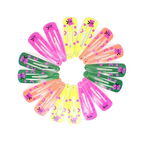 BABY GIRLS HAIR CLIPS GLITTER SMALL MINI SNAP HAIR CLIP LITTLE GIRLS BABIES CLIP - Picture 6 of 14
