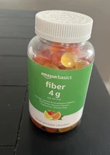 New Amazon Basics (previously Solimo) Fiber 4g Gummy Digestive Health, Supports