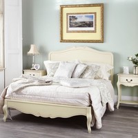 Juliette French Chic Champagne Double Bed, STUNNING cream 4FT6 double bed frame