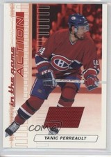 2003-04 ITG Action Game-Used Jerseys Ruby /500 Yanic Perreault #M-62 2a8